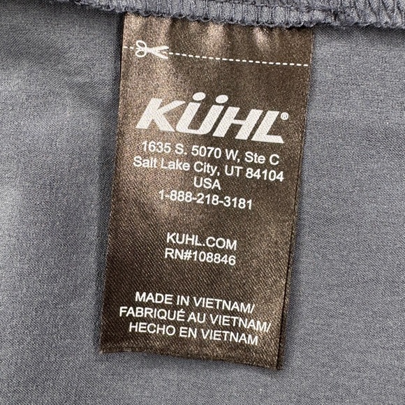 Kuhl Men’s Renegade Button-Up Shirt L Shirt Sleeve UPF30 Blue - Picture 7 of 8